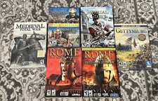 PC War Game Lot of 6 RTS Rome Total War, Medieval Total War, Imperial Glory picture
