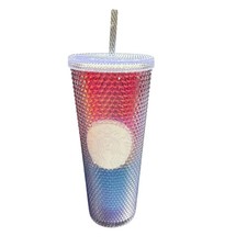 NWOT Starbucks Pride 2020 Limited Edit. Studded Rainbow Cold Cup Tumbler Venti picture