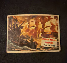 VTG 1954 Topps World-wide News Non-Sport Trading Card #113 Spanish Armada picture