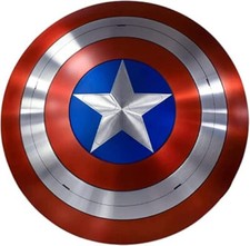 Captain America Shield Medieval Warrior Mild Steel Round Cosplay Vintage Gift picture