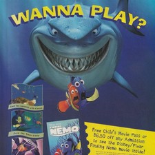 Vintage 2003 THQ Finding Nemo Orig Print Ad Bruce Shark Art 20x27cm GPM 176 picture