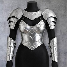 Handmade Medieval Female Knight Steel Armor Costume For Cosplay And Larp picture