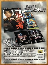 2001 Best Buy Print Ad/Poster Onimusha Resident Evil 2 3 Dreamcast PS2 Game Art picture