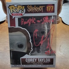 Funko Pop Corey Taylor #177 Slipknot Signed In Protector,Inscribed People =Shi# picture
