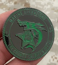 Lee County Florida Marine Operations Night Ops Challenge Coin Sheriff FL Police picture