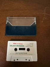 Galaxy Invasion TRS-80 Radio Shack Tandy Vintage Computer Game Cassette Software picture