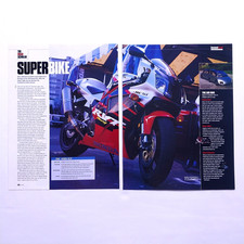 2001 Super Bike Honda RC51 Vintage Print Ad Magazine Article Y2K Wall Art picture