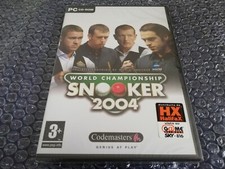 World Championship Snooker 2004 PC CD ROM Windows Game ESP-ITA Brand New Sealed picture
