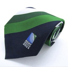 [Try-On Only] 2011 Rugby World Cup New Zealand Tie Striped Pattern Made in picture