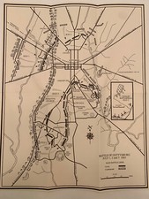 Battle Of Gettysburg Map - non parchment picture