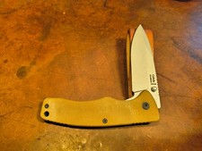 CABELA’S USA LOW PRO EDC 440AHC STEEL FOLDING POCKET KNIFE 3” BLADE, EXCELLENT picture