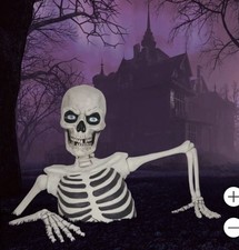 NEW Costco Giant Ground Breaking Skeleton with LCD Eyes and Sound picture