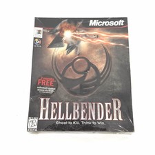 HELLBENDER Microsoft CD-ROM Video Game 1996 Promo New Damaged Seal Big Box picture