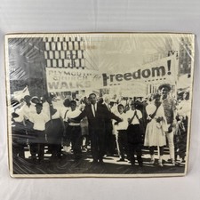 1963 Detroit Walk to Freedom 11x14 Photo Plymouth Church Civil Rights Vintage. picture