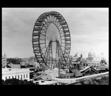 1893 Chicago Worlds Fair PHOTO First Ferris Wheel  Exposition picture
