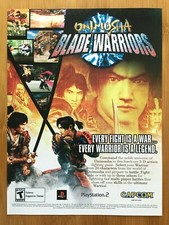 Onimusha Blade Warriors PS2 2003 Print Ad/Poster Official Samurai Fighting Art picture