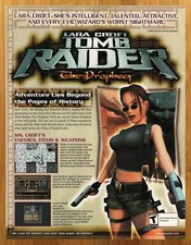 2002 Lara Croft Tomb Raider The Prophecy Gameboy Advance PREVIEW Print Ad/Poster picture