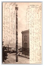 Tuck RPPC Tacoma 1904 Washington Totem Pole Native American Indian Muckleshoot picture