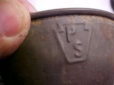 Rare Antique PA Railroad Tin Drinking Cup Marked PS picture