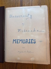 1940-50's University of Nebraska Vintage Scrapbook Sports Sororities Marjorie picture