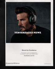 2024 Print Ad for Bowers & Wilkins Headphones w/ David Beckham picture