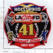 California - Los Angeles City Fire Station 41 CA Fire Dept Patch - Hollywood picture