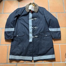 Vtg Globe Fireman Metal Clasp Firefighter Jacket Turnout Gear Size In Picts NOS picture