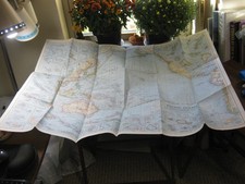 VINTAGE PACIFIC OCEAN MAP National Geographic December 1952 picture