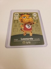 SUPER SALE Leonardo # 022 Animal Crossing Amiibo Card Series 1 AUTHENTIC MINT picture