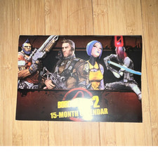 2K Games Borderlands 2 Collectible 15-Month Calendar Official Game Merchandise picture
