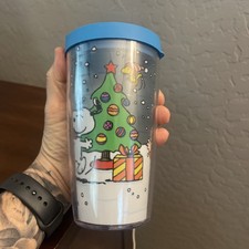 Tervis 16 Oz Tumbler Snoopy Charlie Brown Linus Woodstock Christmas  Tree Snow picture