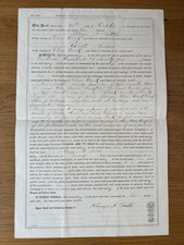 1885 IDAHO SPRINGS COLORADO MINING TOWN DEED ROBERT TURNER MINER ST & THIRD AVE picture