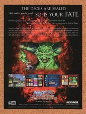 1997 Magic The Gathering Spells Of The Ancients PC Original Advert / Promo v1 picture