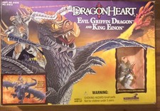 Dragonheart Evil Griffin Dragon & King Einon Deluxe Dragon & Rider Figures 1995 picture