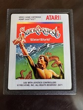 Swordquest Waterworld for ATARI 2600 - New Label - Tested - Nice picture