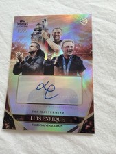 Topps Winners Back2Back Collection Luis Enrique The Mastermind Auto /25 picture