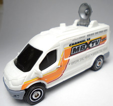 2021 MATCHBOX '14 FORD TRANSIT NEWS VAN MBXTV CHANNEL 58 WHITE 1:64 DIECAST 3