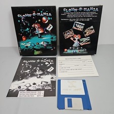 Clown-O-Mania Atari ST Game Complete in Box Puzzle Adventure 1989 Circus Floppy picture