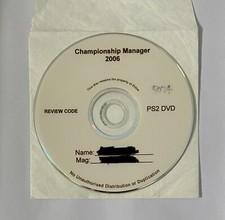 Championship Manager 2006 Review Version Sony PlayStation 2 PS2 2002 Pre-release picture