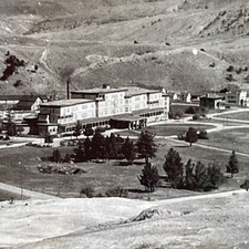 Mammoth Springs Hotel Yellowstone Stereoview Keystone View Co. 1900s Wyoming picture