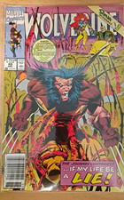Marvel Comics Wolverine #49 (1991) Newsstand Variant - Wolverine Jean Grey X-Men picture