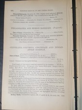 1878 railroad report Cleveland Columbus Cincinnati & Indianapolis Railway Galion picture