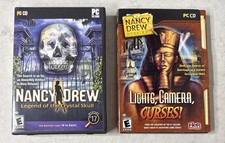 Nancy Drew PC Game Lot Lights Camera Curses & Legend of the Crystal Skull picture
