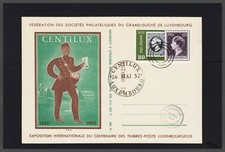 1952 FDC Luxembourg Fédération des Socciétés PHILATÉIQQUES Centilux picture