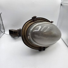 Vintage Industrial WW2 era Large Factory Warehouse Light picture
