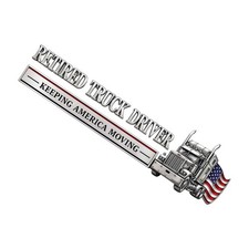 Retired Truck Driver Car Emblem Badge Universal Truck Driver Edition Emblem Car picture