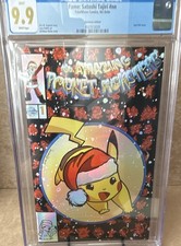 Amazing Pocket Monsters - Fame: Satoshi Tajiri #1 CGC 9.9 Christmas Foil picture