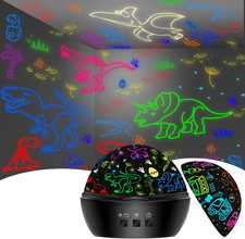 Dinosaur Night Light Toys for Kids 3-8 Years LED Projection with 16 Colors, 2 in picture