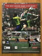 2004 World Soccer Winning Eleven 7 PS2 Vintage Print Ad/Poster Futbol Game Art picture