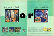 Print Ad 2000 SimCity 3000 Unlimited PC Game Sim City Original Promo Poster Art picture